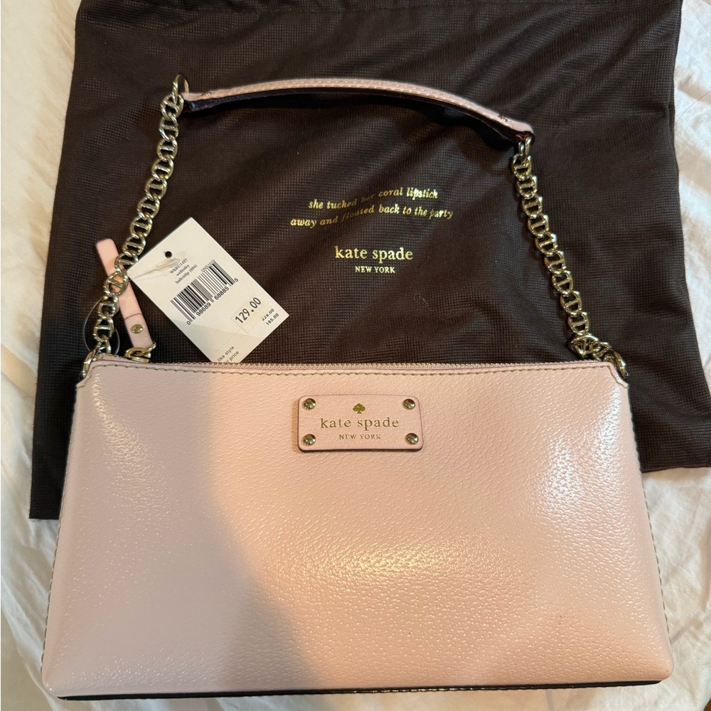 NWT, Kate Spade Blush Pink Chain Shoulder Bag